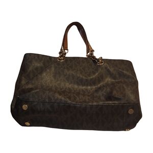 Michael Kors Black and Brown Tote Bag